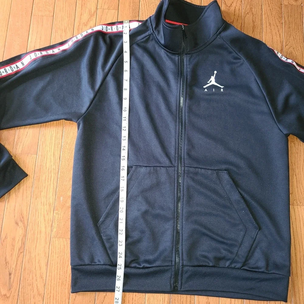 Nike Air Jordan Jumpman Tricot Jacket Men's Size Med Black Red White Full Zip